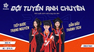 [AMSLINK] PHÁT ĐỘNG KỲ THI ĐỘI TUYỂN ANH CHUYÊN THÁNG 11/2024